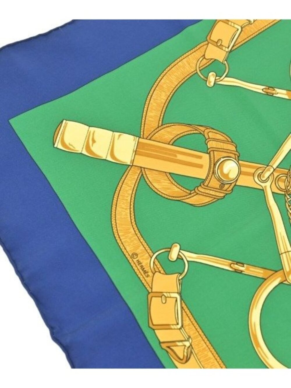 Hermes Bandana Scarf Green - Picture 4 of 5